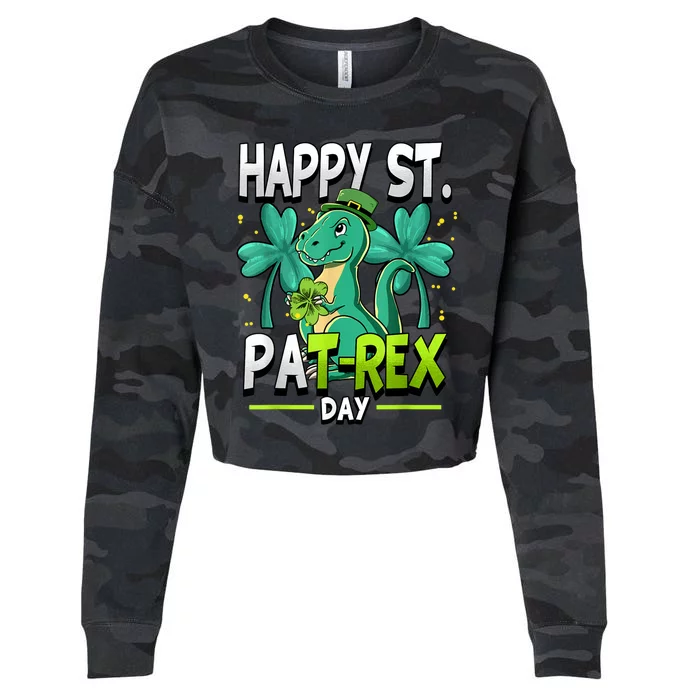 Happy St Patricks Day Happy St Patrex Day Cropped Pullover Crew