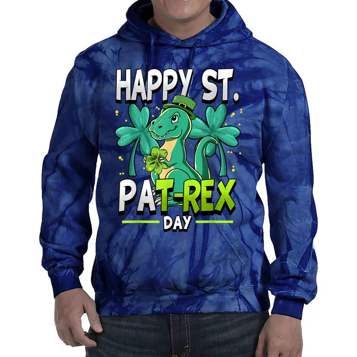 Happy St Patricks Day Happy St Patrex Day Tie Dye Hoodie