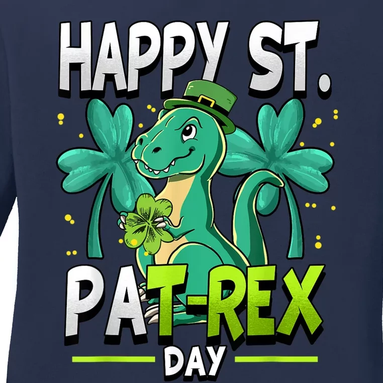 Happy St Patricks Day Happy St Patrex Day Ladies Long Sleeve Shirt