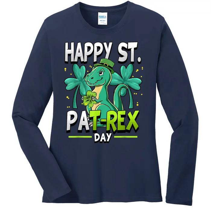 Happy St Patricks Day Happy St Patrex Day Ladies Long Sleeve Shirt