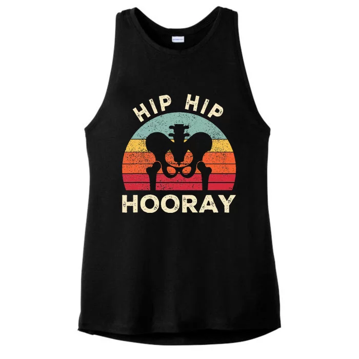 Hip Surgery Recovery Hip Replacement Recovery Ladies Tri-Blend Wicking Tank