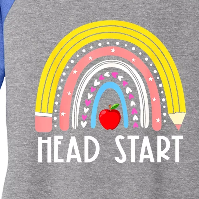 Head Start Rainbow Headstart Teacher First Day Of School Women's Tri-Blend 3/4-Sleeve Raglan Shirt