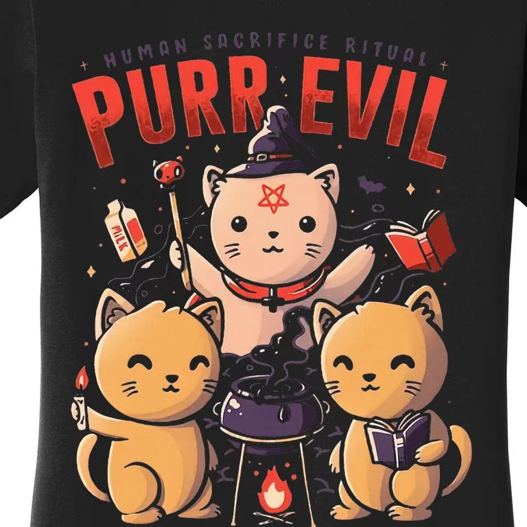 Human Sacrifice Ritual PurrEvil Women's T-Shirt