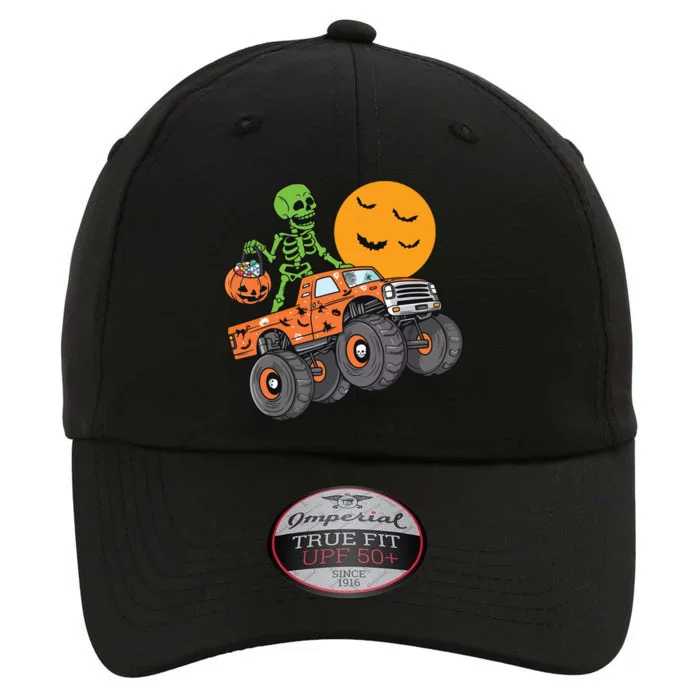 Halloween Skeleton Riding Monster Truck Boy Kids The Original Performance Cap