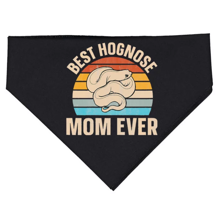 Hognose Snake Reptile Retro Best Hognose Mom Ever USA-Made Doggie Bandana