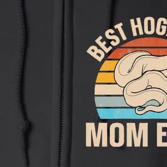 Hognose Snake Reptile Retro Best Hognose Mom Ever Full Zip Hoodie