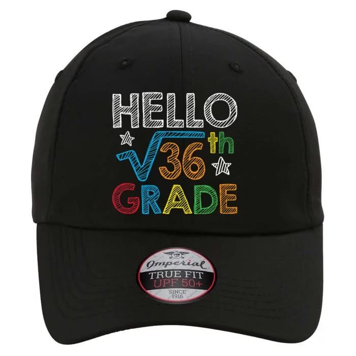 Hello Square Root 36 6th Grade Back To School Math Nerd The Original Performance Cap