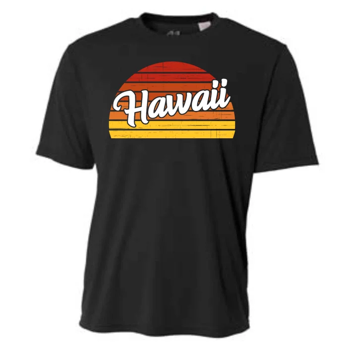 Hawaii Sunset Retro Vintage Cooling Performance Crew T-Shirt