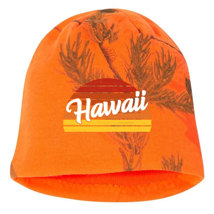 Hawaii Sunset Retro Vintage Kati - Camo Knit Beanie