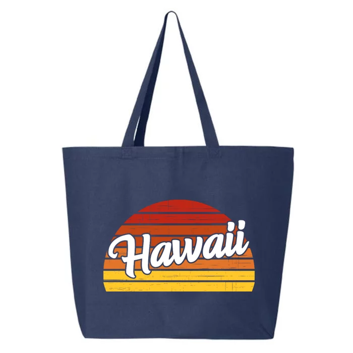 Hawaii Sunset Retro Vintage 25L Jumbo Tote