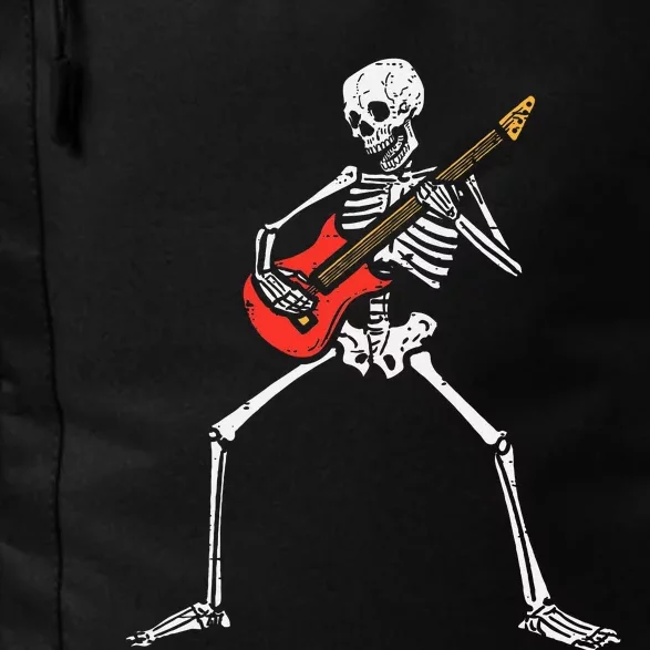 Halloween Skeleton Rocker Guitar Punk Rock Costume Daily Commute Backpack