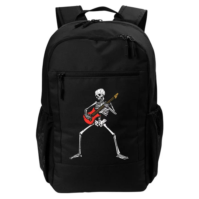 Halloween Skeleton Rocker Guitar Punk Rock Costume Daily Commute Backpack