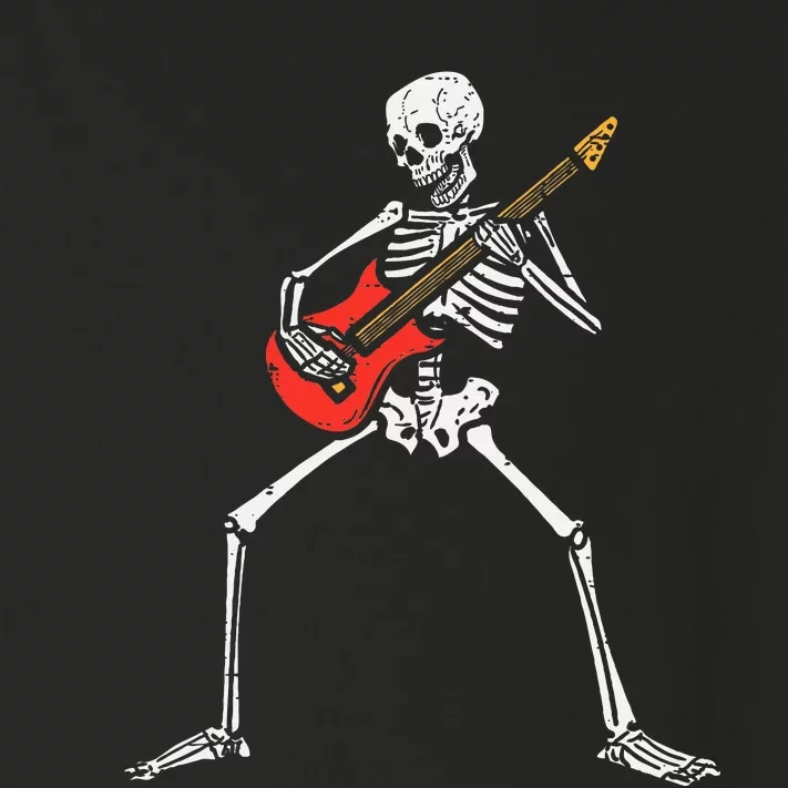 Halloween Skeleton Rocker Guitar Punk Rock Costume Toddler Long Sleeve Shirt