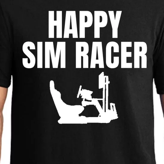 Happy Sim Racer Fun Esport Car Racing Sim Funny Sim Racer Sim Racing Cockpit Pajama Set