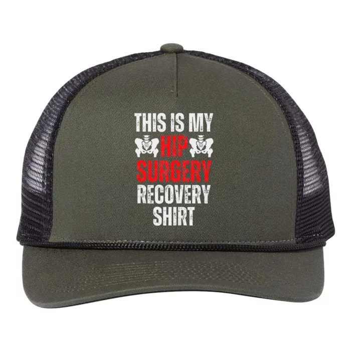 Hip Surgery Recovery Funny Gag Design Retro Rope Trucker Hat Cap