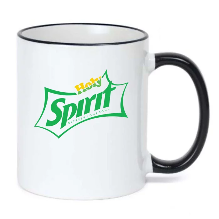 Holy Spirit Refresh Your Soul Black Color Changing Mug