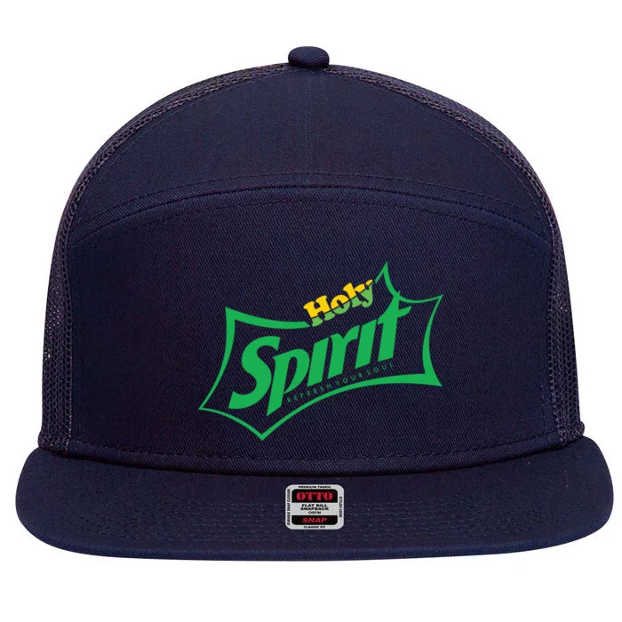 Holy Spirit Refresh Your Soul 7 Panel Mesh Trucker Snapback Hat