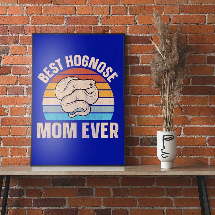 Hognose Snake Reptile Retro Best Hognose Mom Ever Gift Poster