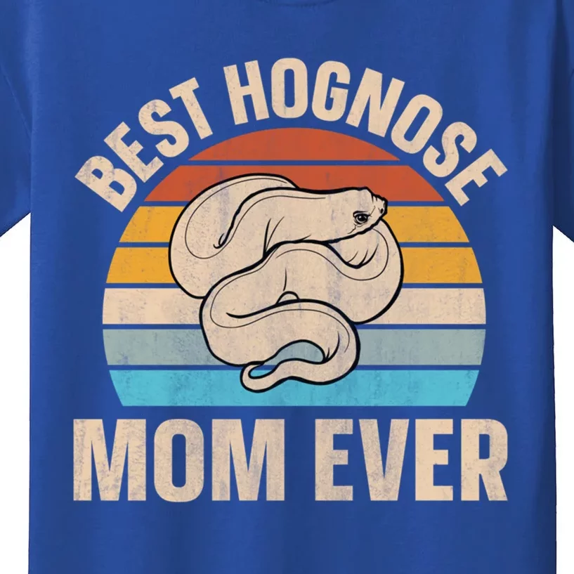 Hognose Snake Reptile Retro Best Hognose Mom Ever Gift Kids T-Shirt