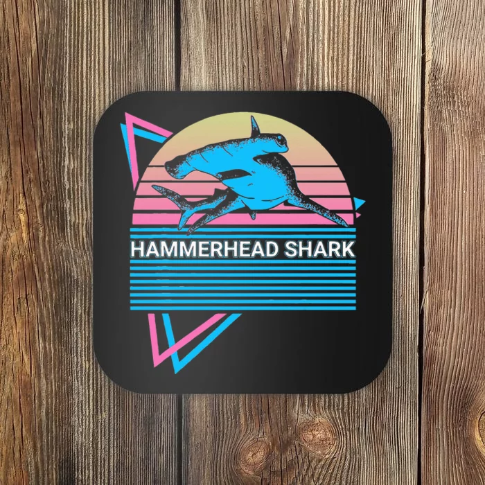 Hammerhead Shark Retro Coaster