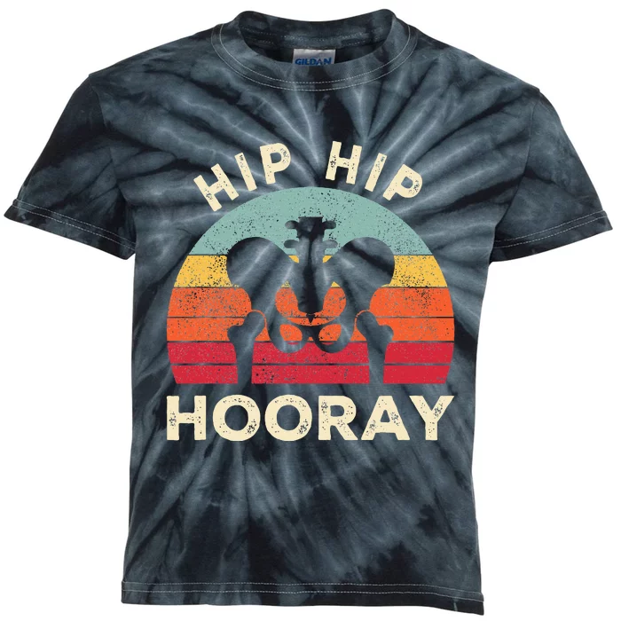 Hip Surgery Recovery Hip Replacement Kids Tie-Dye T-Shirt