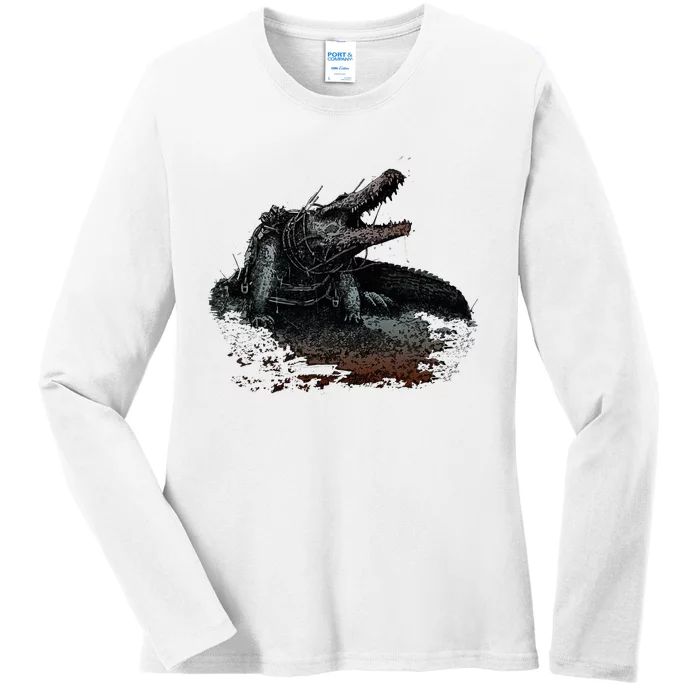 Hunt Showdown Rotjaw Ladies Long Sleeve Shirt