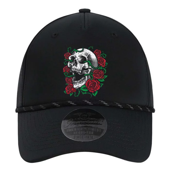 Halloween Skull Rose Skeleton Gift Idea Performance The Dyno Cap