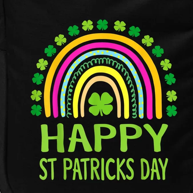 Happy St Saint Patrick's Day Rainbow Impact Tech Backpack