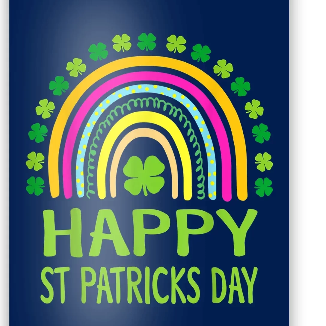 Happy St Saint Patrick's Day Rainbow Poster