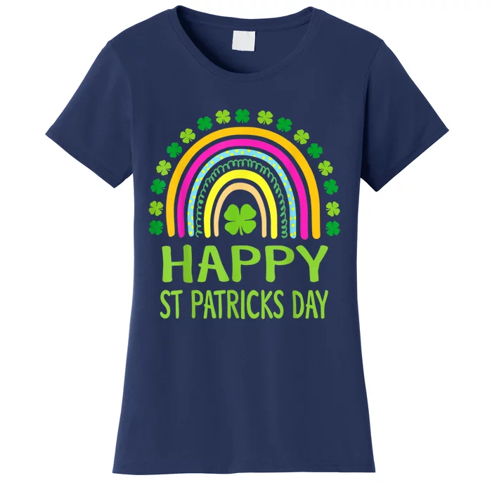 Happy St Saint Patrick's Day Rainbow Women's T-Shirt