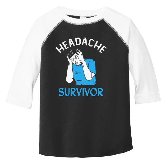 Headache Survivor Saying Toddler Fine Jersey T-Shirt