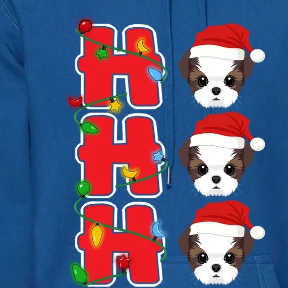 HoHoHo Santa Shih Tzu Christmas Gift Premium Hoodie