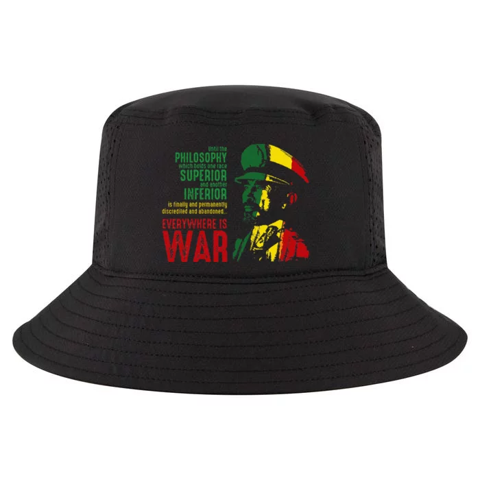 Haile Selassie Speech War Judah Lion Jah Bless Rasta Cool Comfort Performance Bucket Hat