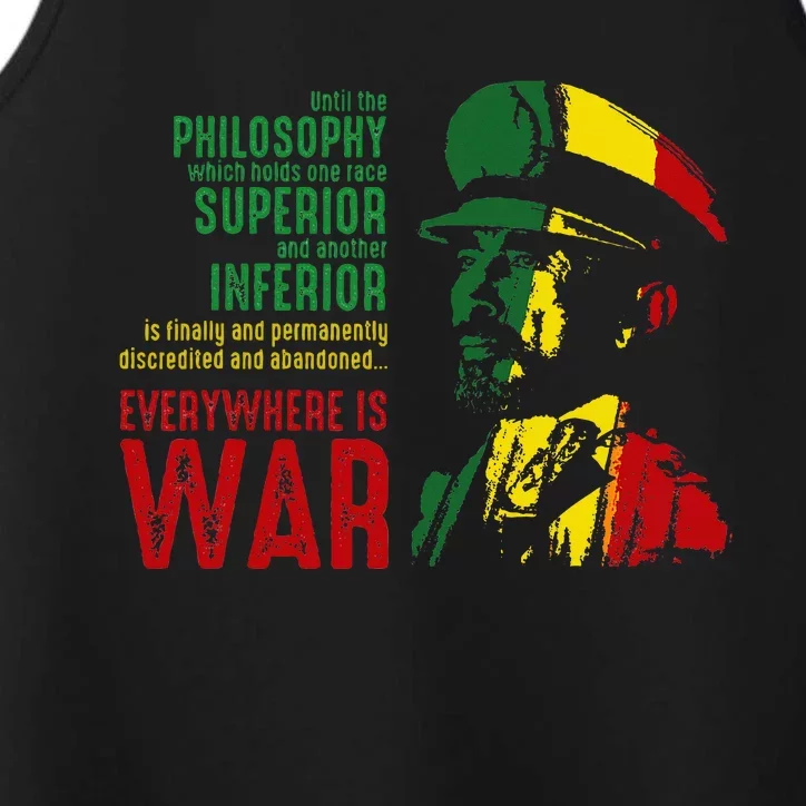 Haile Selassie Speech War Judah Lion Jah Bless Rasta Performance Tank