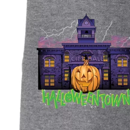 Halloweentown Spooky Square Doggie 3-End Fleece Hoodie