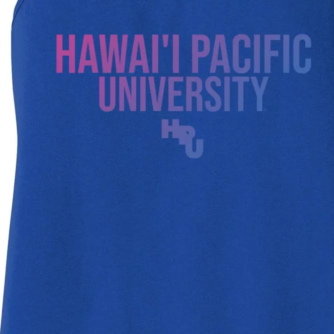 Hpu Sharks Stacked Gift Women's Racerback Tank