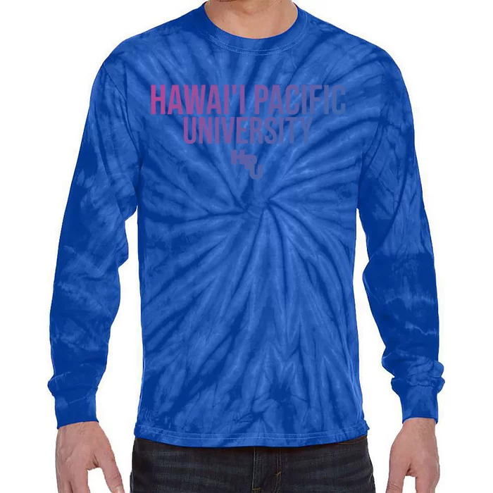 Hpu Sharks Stacked Gift Tie-Dye Long Sleeve Shirt