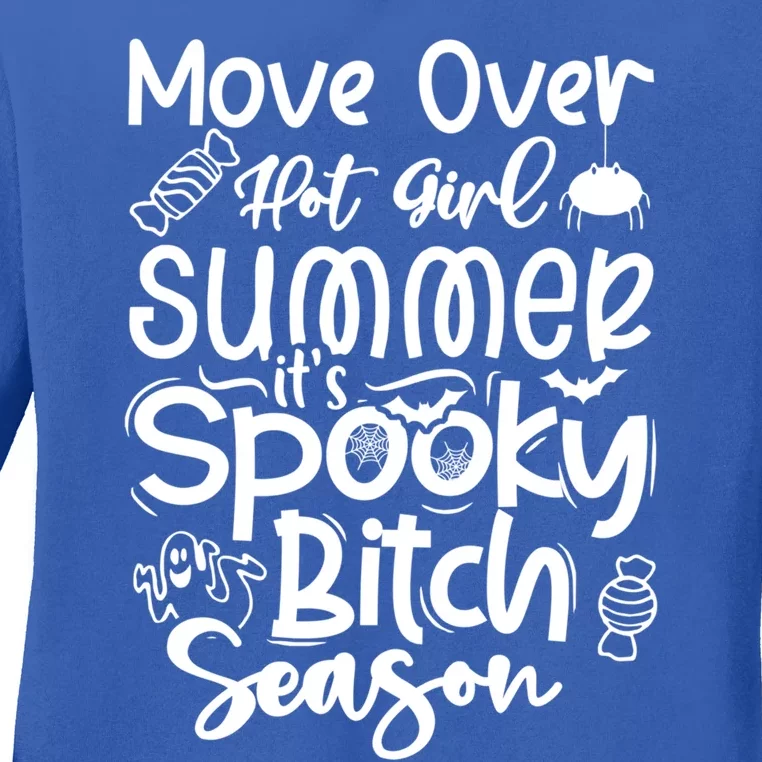 Hot Summer Spooky Bitch Funny Move Over Meaningful Gift Ladies Long Sleeve Shirt