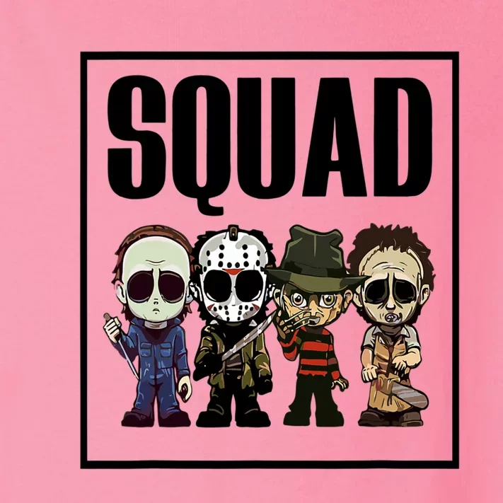 Halloween Shirt Squad Horror Character Toddler Long Sleeve Shirt