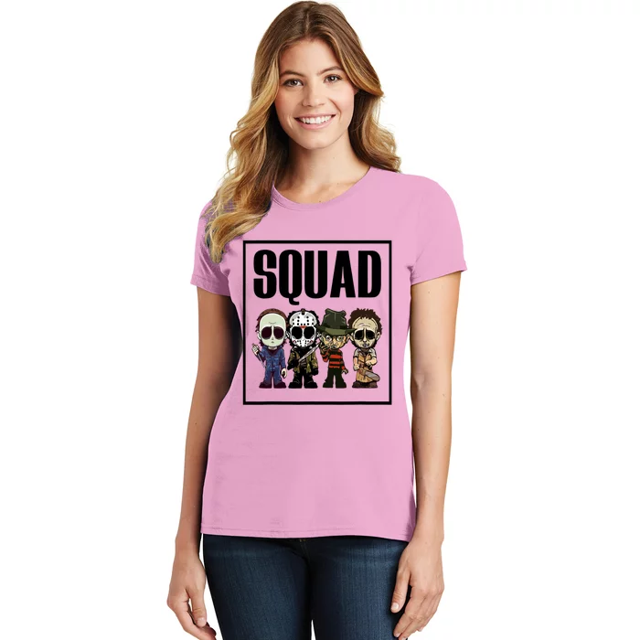 Halloween Shirt Squad Horror Character Women's T-Shirt