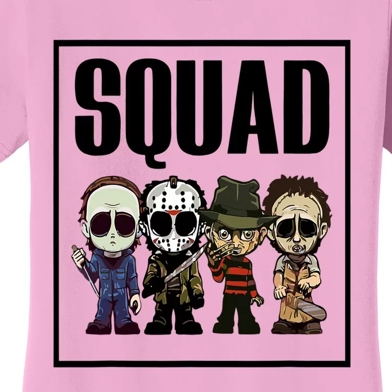 Halloween Shirt Squad Horror Character Women's T-Shirt