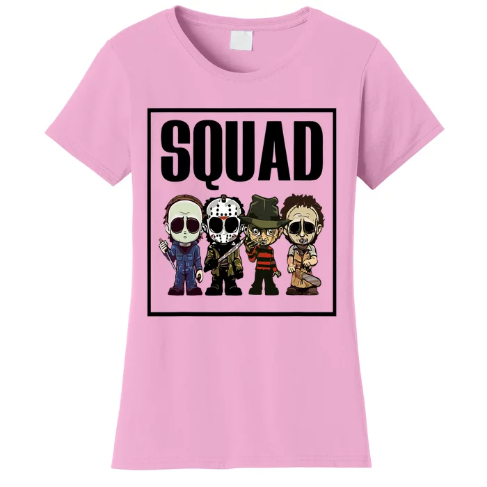 Halloween Shirt Squad Horror Character Women's T-Shirt