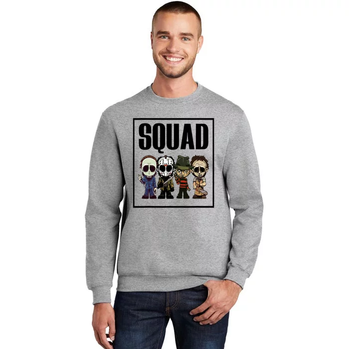 Halloween Shirt Squad Horror Character Sweatshirt