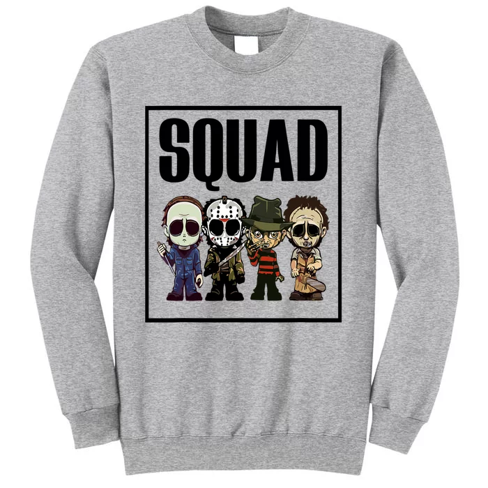 Halloween Shirt Squad Horror Character Sweatshirt