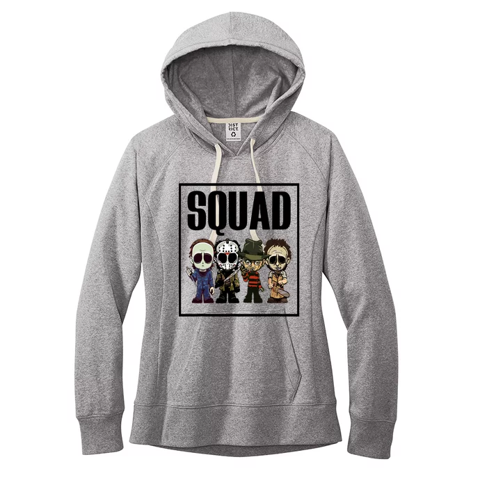 Halloween Shirt Squad Horror Character Women's Fleece Hoodie