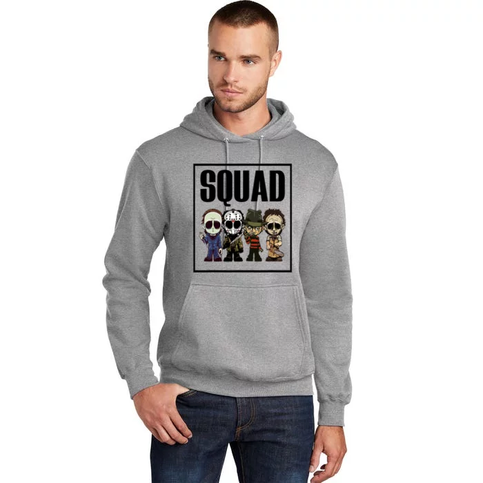 Halloween Shirt Squad Horror Character Tall Hoodie