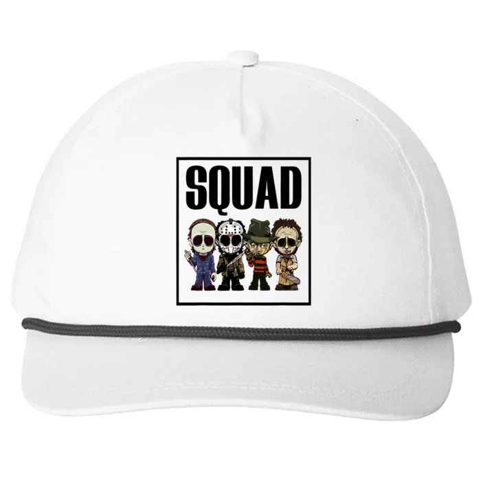 Halloween Shirt Squad Horror Character Snapback Five-Panel Rope Hat