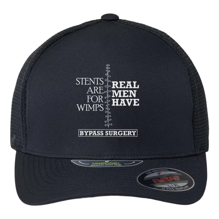 Heart Surgery Survivor After Surgery Recovery Men Bypass Flexfit Unipanel Trucker Cap