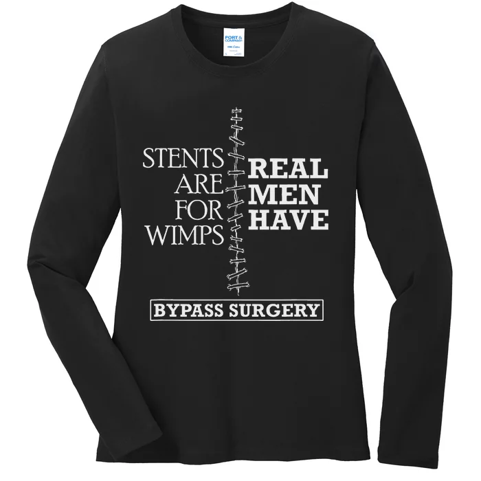 Heart Surgery Survivor After Surgery Recovery Men Bypass Ladies Long Sleeve Shirt