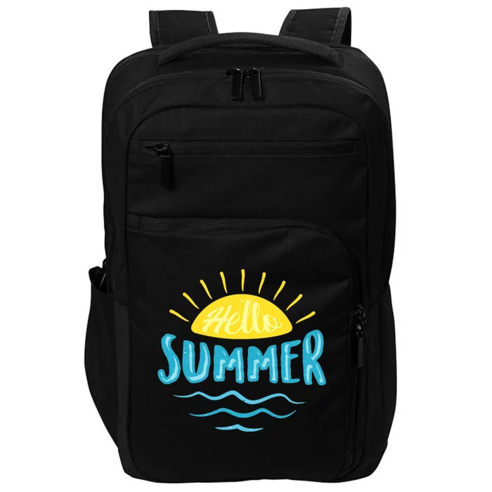 Hello Summer Sunset Impact Tech Backpack